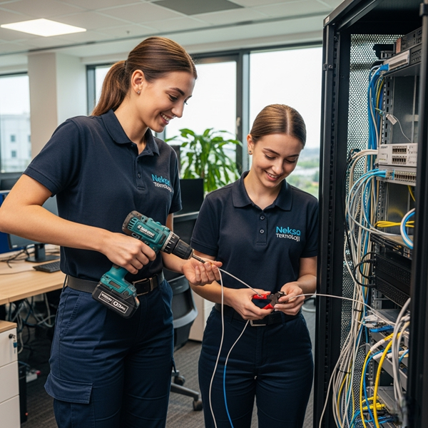 Network Kabinet Kurulumu Patch Panel Kurulumu 15 Network Kabinet Kurulumu